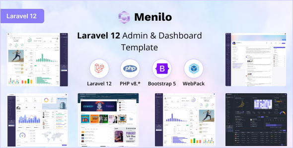 Menilo - Laravel 12 Admin & Dashboard Template Menilo - Laravel 12 Admin & Dashboard Template