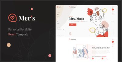Mer's - Personal Portfolio React Nextjs Template