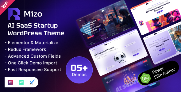 Mizo | AI SaaS Startup WordPress Theme Mizo | AI SaaS Startup WordPress Theme