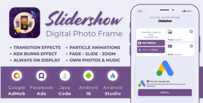MJ Photo Slideshow with AdMob Facebook Ads Android