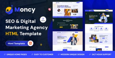 Moncy - SEO & Digital Marketing Html Template