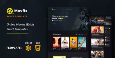 Movflx - Video Production and Movie REACT JS Template