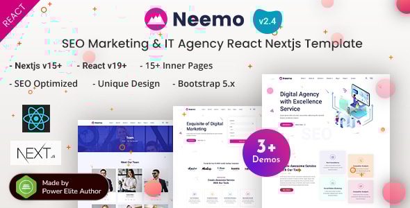 Neemo - Next.js SEO Marketing & IT Agency Template Neemo - Next.js SEO Marketing & IT Agency Template