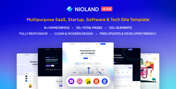 NioLand - SaaS & App Landing Page HTML Template NioLand - SaaS & App Landing Page HTML Template
