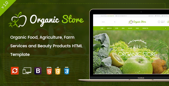 Organic Store - Agriculture and Beauty Products HTML Template Organic Store - Agriculture and Beauty Products HTML Template
