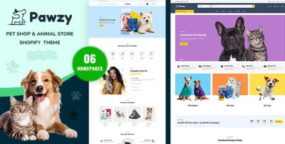 Pawzy - Pets & Animals Store Shopify Theme