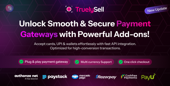 Payment Gateway Addon for Truelysell Service Marketplace Payment Gateway Addon for Truelysell Service Marketplace
