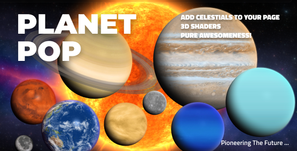 Planet Pop - Embed Realistic Sun & Planets on Any Page Planet Pop - Embed Realistic Sun & Planets on Any Page