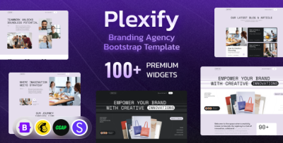 Plexify - Branding Agency Bootstrap Template