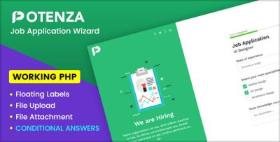 Potenza - Job Application Form Wizard