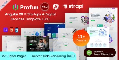 Profun - Angular 20 IT Services & Startup Agency Template