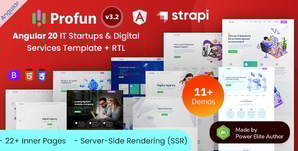 Profun - Angular 20 IT Services & Startup Agency Template Profun - Angular 20 IT Services & Startup Agency Template