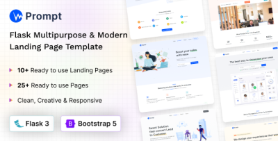 Prompt - Flask Modern & Multipurpose Landing Page Template