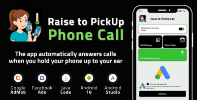 Raise To PickUp Phone Call with AdMob Facebook Android