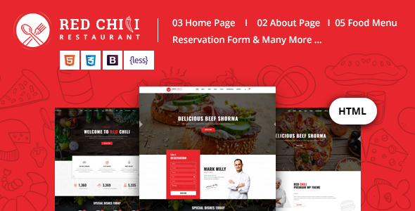 Red Chili - Restaurant HTML5 Template Red Chili - Restaurant HTML5 Template