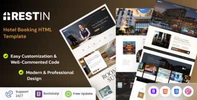Restin - Luxury Hotel Booking HTML Template