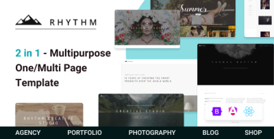 Rhythm - React & Angular 17 Multipurpose One/Multi Page Template