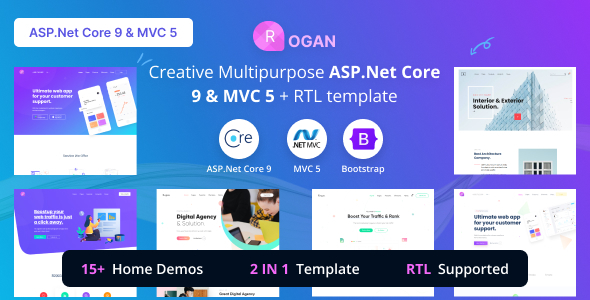 Rogan - Creative Multipurpose ASP.Net Core 9 & MVC 5 template Rogan - Creative Multipurpose ASP.Net Core 9 & MVC 5 template