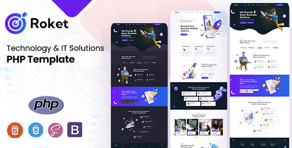 Roket - Technology & IT Solutions PHP Template Roket - Technology & IT Solutions PHP Template