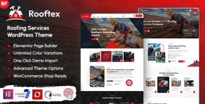 Rooftex - Roofing Services WordPress Theme