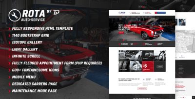 Rota Auto Service - Mechanic Workshop HTML5 Template