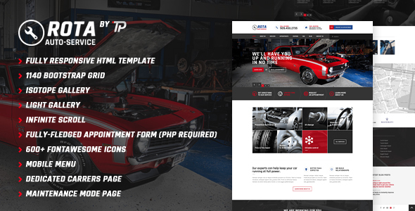 Rota Auto Service - Mechanic Workshop HTML5 Template Rota Auto Service - Mechanic Workshop HTML5 Template