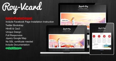 Roy - Responsive Vcard With Facebook Layout