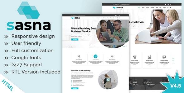 Sasna - Multipurpose Business HTML Template + RTL Sasna - Multipurpose Business HTML Template + RTL