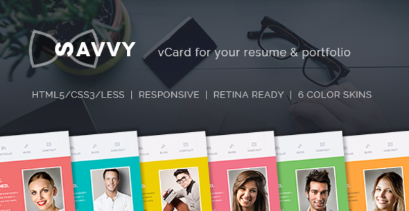 Savvy - Personal vCard Resume & Portfolio Template Savvy - Personal vCard Resume & Portfolio Template