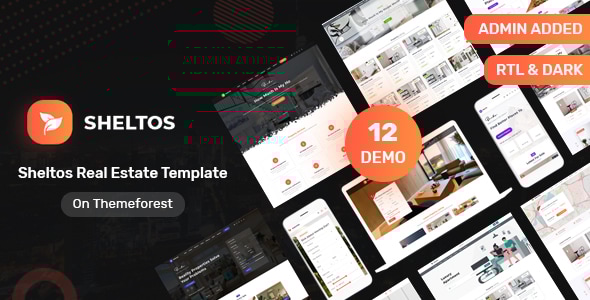 Sheltos - Real Estate HTML Template + Admin Template + Email Template Sheltos - Real Estate HTML Template + Admin Template + Email Template