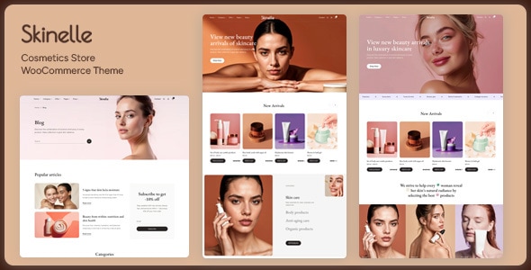 Skinelle - Modern Skincare WooCommerce Theme Skinelle - Modern Skincare WooCommerce Theme