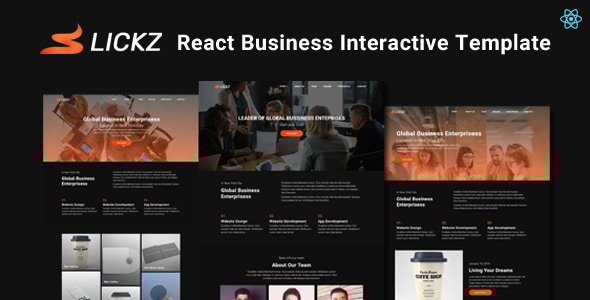 Slickz - React Business Interactive Template Slickz - React Business Interactive Template