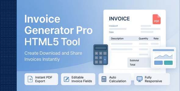 Smart Invoice Generator HTML5 Tool Simple Fast Professional Billing Maker Smart Invoice Generator HTML5 Tool Simple Fast Professional Billing Maker