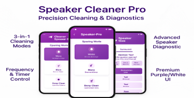 Speaker Cleaner Pro - Android Studio Full Source Code | Dust & Water Eject