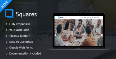 Squares - Multipurpose HTML5 Template