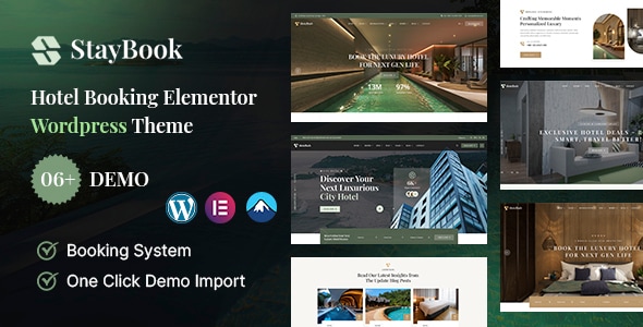 StayBook - Hotel Booking And Resort Reservation WordPress Theme StayBook - Hotel Booking And Resort Reservation WordPress Theme