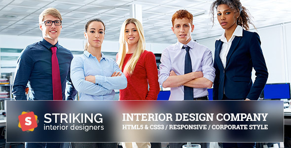 Striking Interior Design Company Template Striking Interior Design Company Template