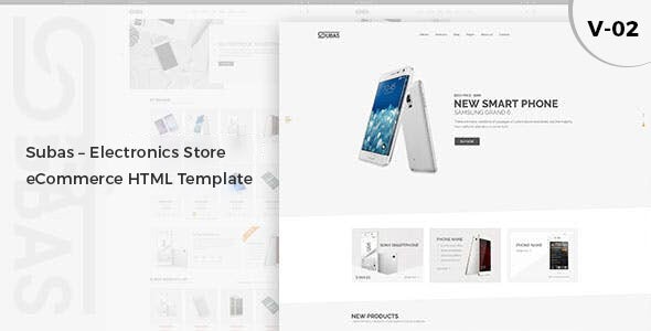 Subas - Electronics Store eCommerce HTML Template Subas - Electronics Store eCommerce HTML Template