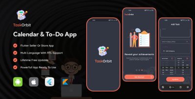 TaskOrbit - Calendar & Task List Flutter App