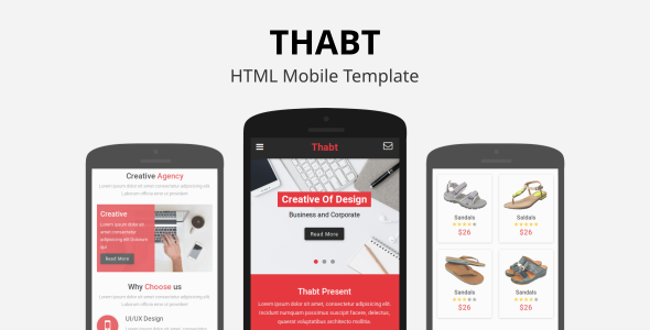 Thabt - HTML Mobile Template Thabt - HTML Mobile Template