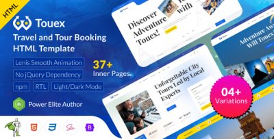 Touex - Travel & Tour Booking HTML Template