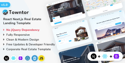 Towntor - React Next.js Real Estate Template