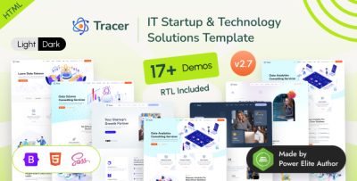 Tracer - IT Startup & Technology Solutions Bootstrap 5 Template
