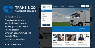TransGo - Transport & Logistics HTML5 Template