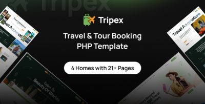 Tripex - Travel & Tour Booking PHP Template