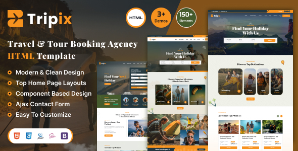 Tripix - Tours & Travels HTML Template Tripix - Tours & Travels HTML Template