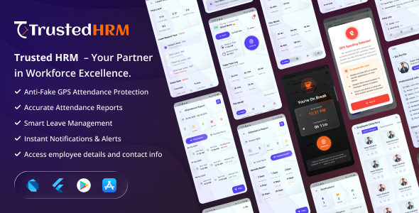 Trusted HRM - Smart Workforce Management with Anti-Fake GPS Attendance Security Trusted HRM - Smart Workforce Management with Anti-Fake GPS Attendance Security
