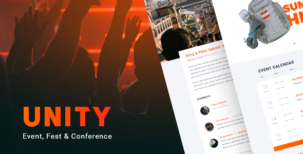 Unity - Event, Fest & Conference HTML Template Unity - Event, Fest & Conference HTML Template