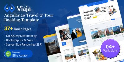 Viaja - Angular Travel & Tour Booking Template