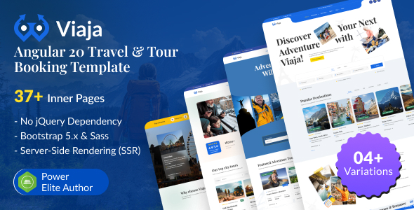 Viaja - Angular Travel & Tour Booking Template Viaja - Angular Travel & Tour Booking Template